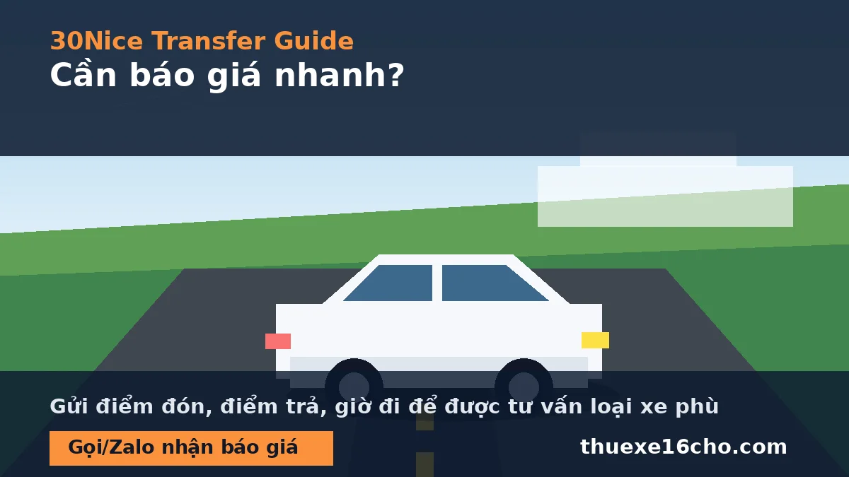Báo giá thuê xe 16 chỗ hà nội